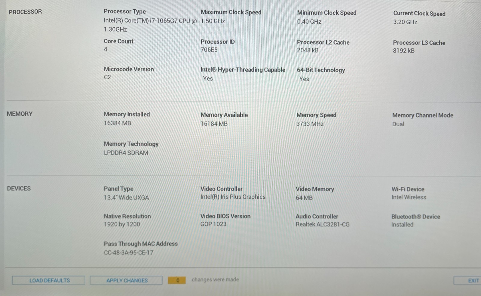 Dell XPS 13 7390 13.4 UXGA Core i7-1065G7 16GB RAM 512GB Touch Screen 2 in 1