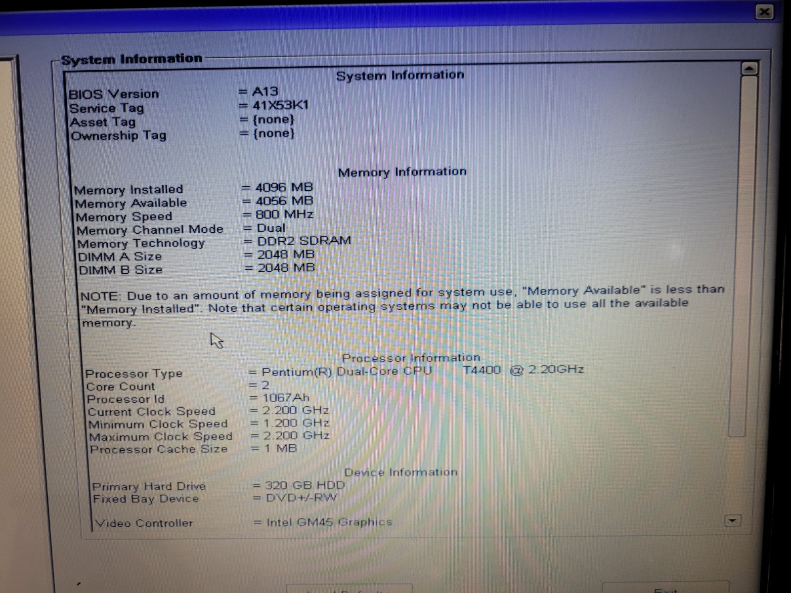 Dell Inspiron 1545 Laptop Pentium Dual Core T4400 4G RAM Windows 10/Linux Mint