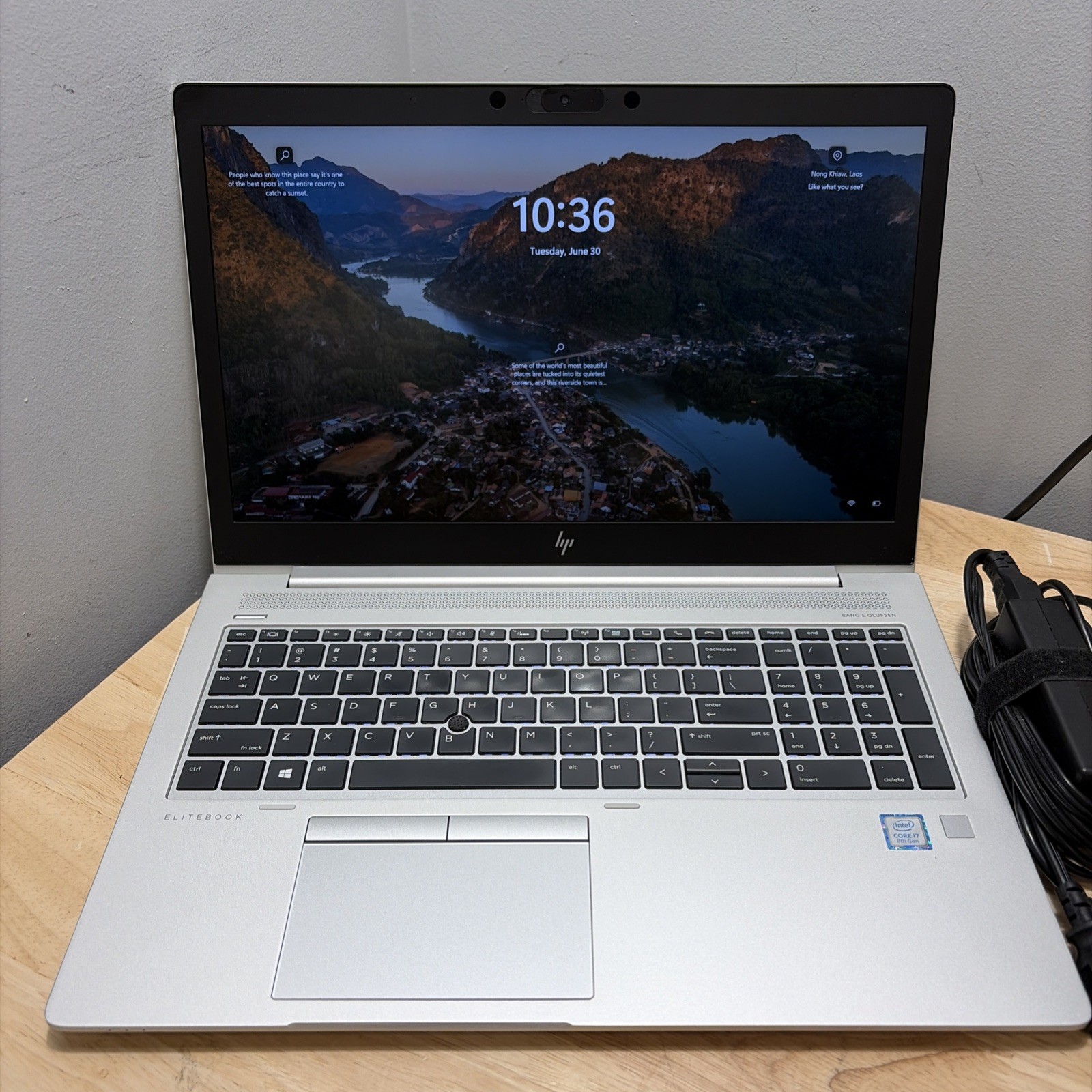 HP EliteBook 850 G6 CORE I7-8665u 1.90GHZ 16GB 256GB SSD WCAM WIFI W11 & CORD