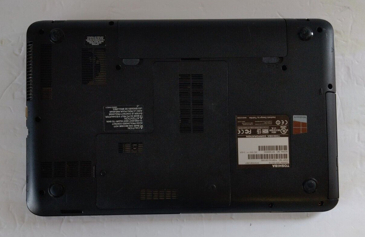 TOSHIBA SATELLITE L855-S5405 INTEL CORE i3-3120M 2.50 GHz 8GB 750GB WIN 10 PRO