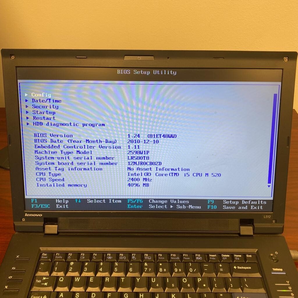 Lenovo ThinkPad L512 Intel Core i5-M520 2400 MHz 4GB RAM & IBM Thinkpad R51