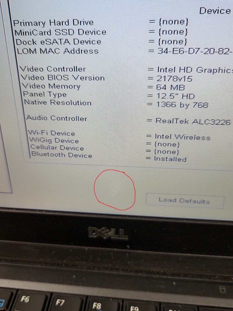 DELL LATITUDE E7240 Laptop Intel Core I5-4310U 8GB SEE NOTES