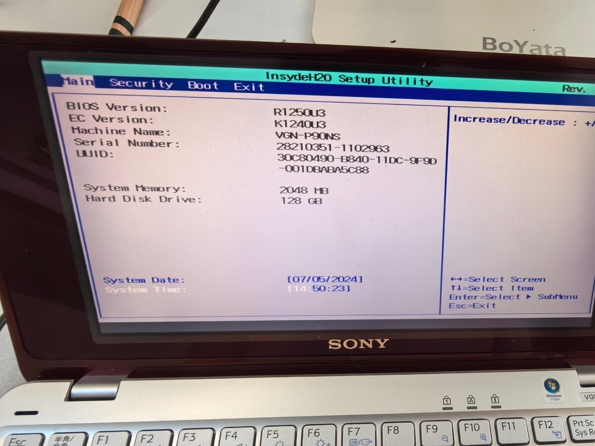 SONY VAIO P VGN-P90NS
