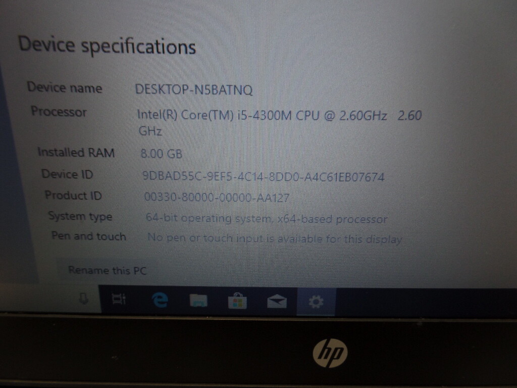 HP 640 G1 14″ Laptop Windows 10 i5 4300u 8GB RAM 128-320 GB HD WebCam Wifi