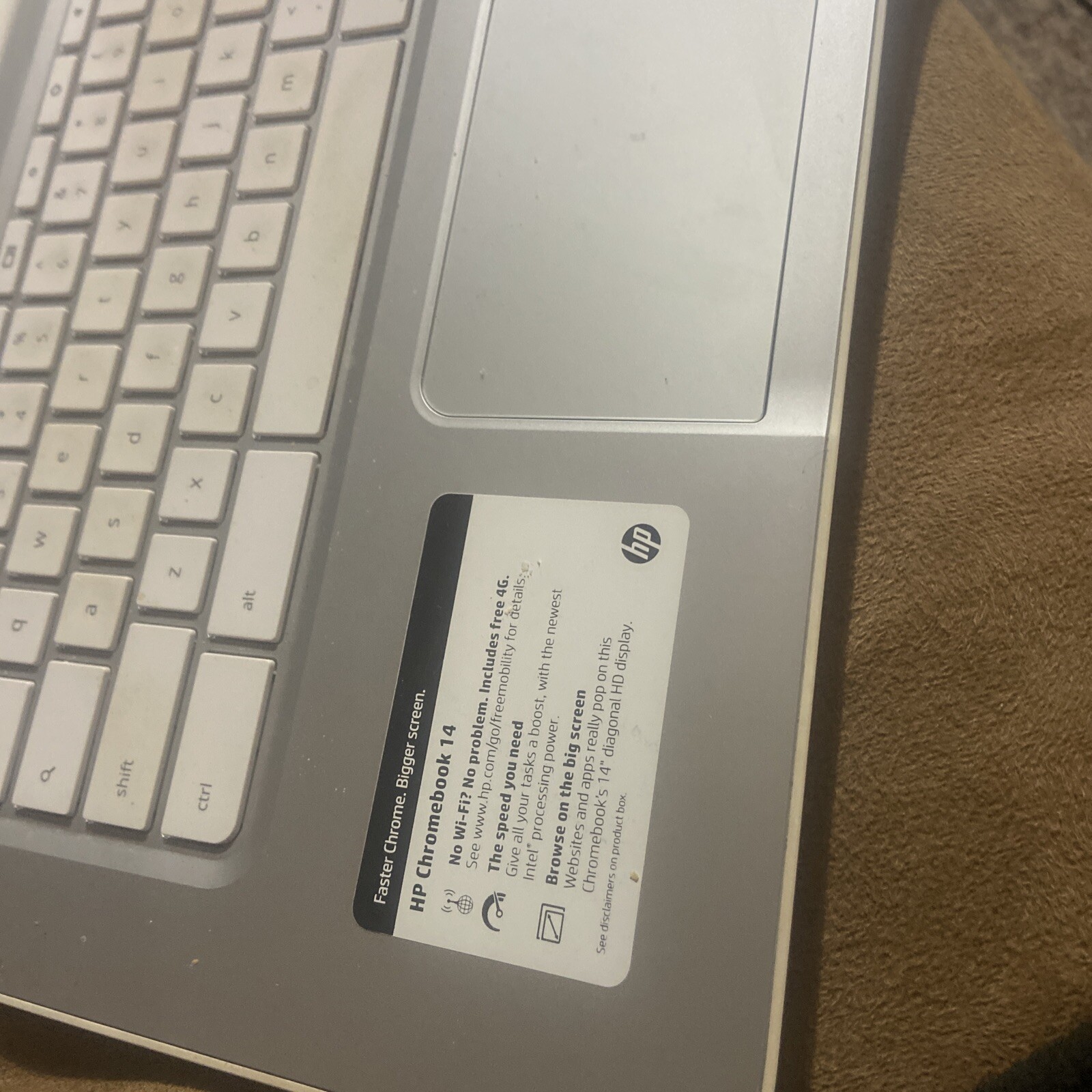 HP Chromebook Laptop Needs Screen Cr3114 Q029wm Parts Repair Read Desc Computer
