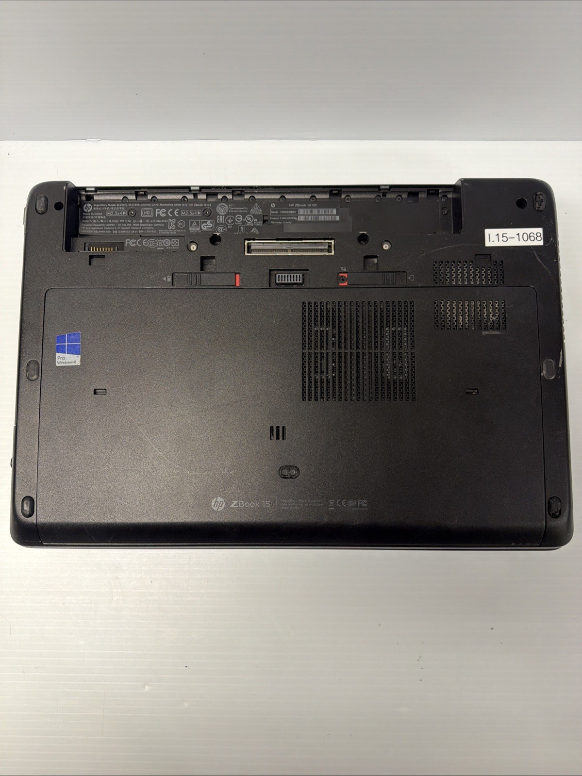 Lot 2 HP ZBook 15 G1-G2 Mobile Workstations For Parts Repair Memory Error
