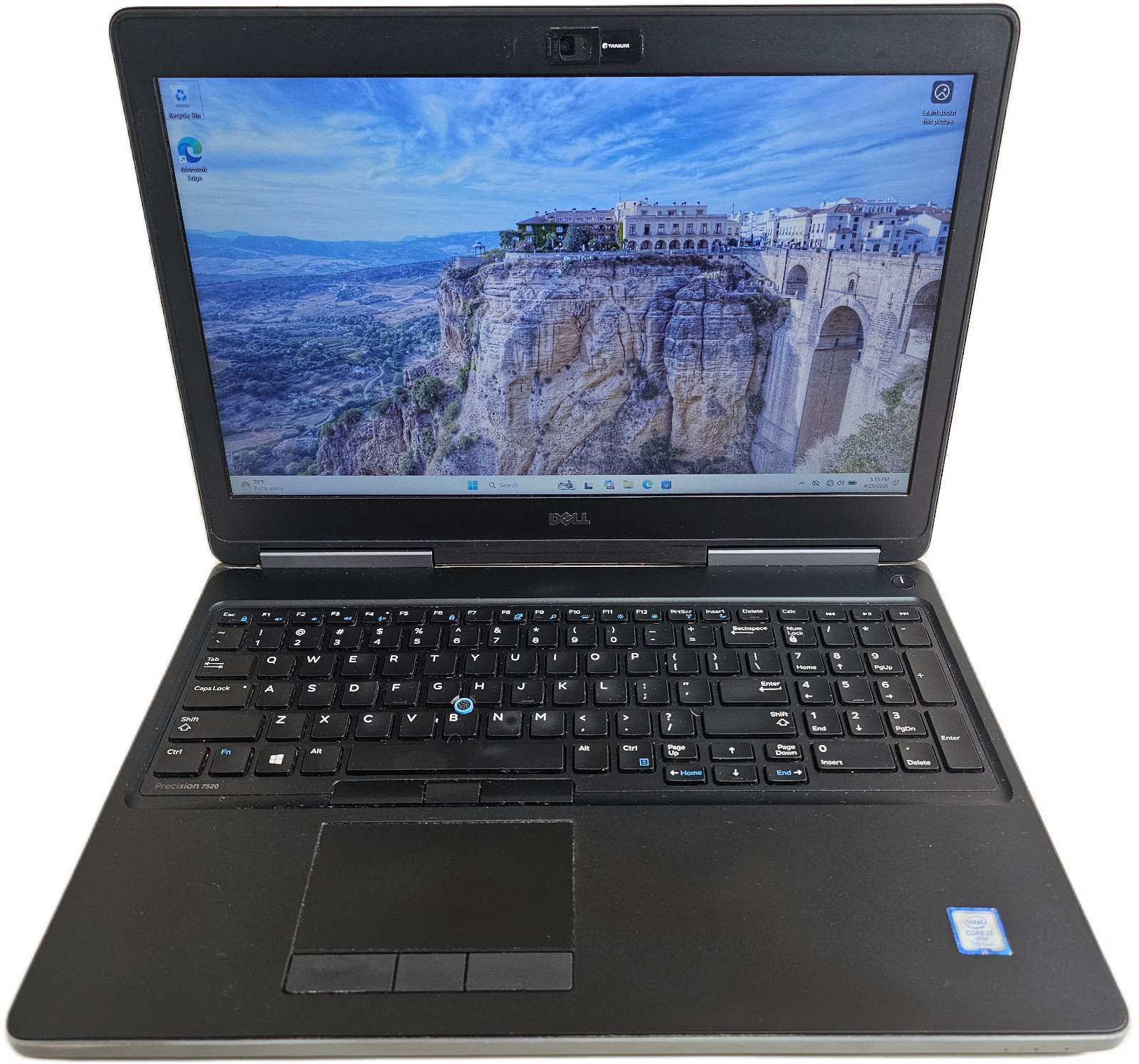 Dell Precision 7520 Laptop – 2.9 GHz i7-7820HQ 16GB 256GB SSD M1200 15.6″ – SP1