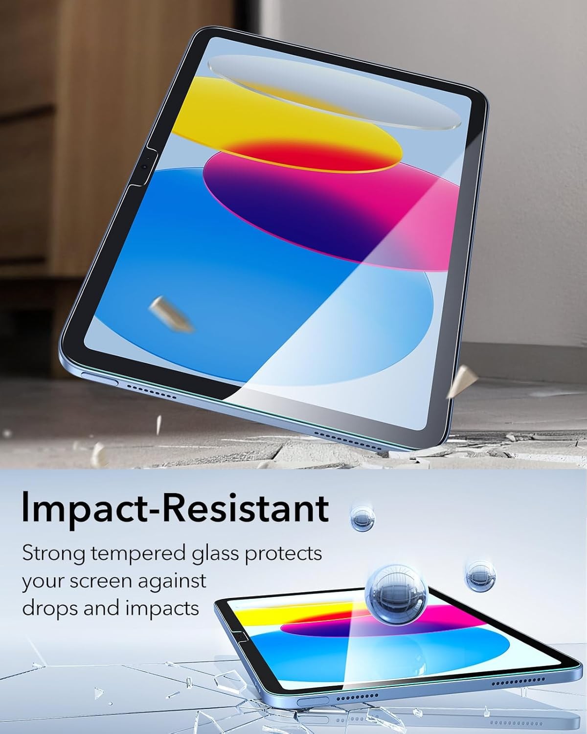 ESR 2 Pack Screen Protector for iPad A16 11th/10th Generation (11 Inch/10.9)