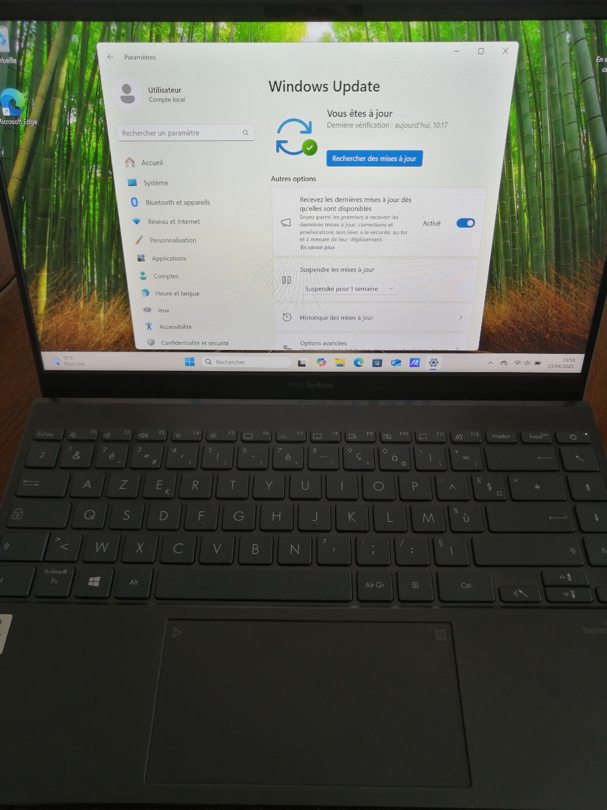 ASUS ZenBook 14 UX425JA – i7 10e Gen / 32 Go RAM / SSD 1To NVMe – Windows 11 Pro
