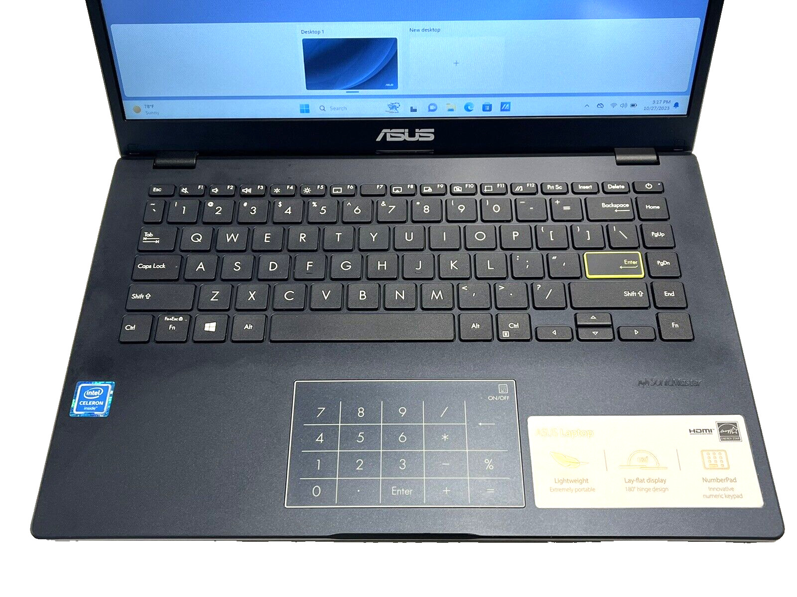 ASUS 14.0″ Laptop E410M Intel Celeron N4020 4GB RAM 64GB SSD