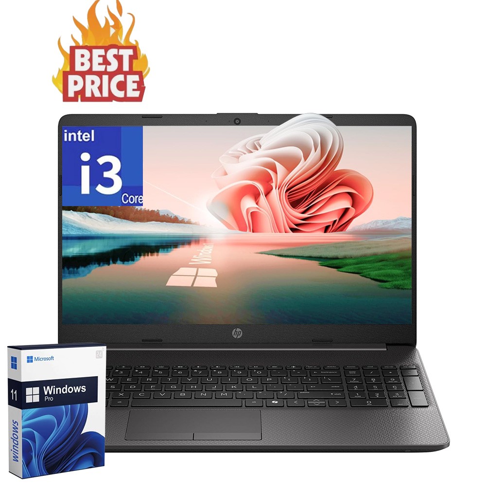 HP Student Laptop 250 R9 15.6″ FHD – Intel core I3 UpTo 64GB RAM 2TB SSD Win Pro