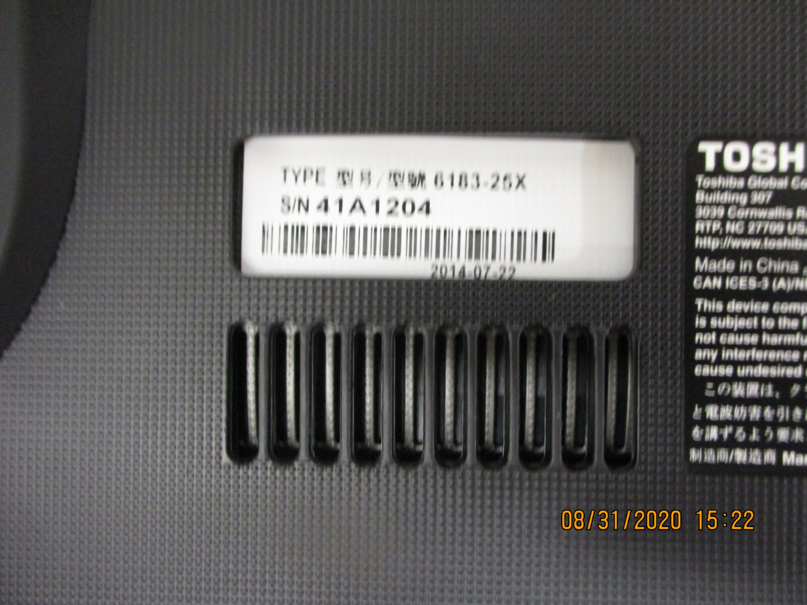 Open Box, 00AT072 toshiba tablet PT134U for POS WT310