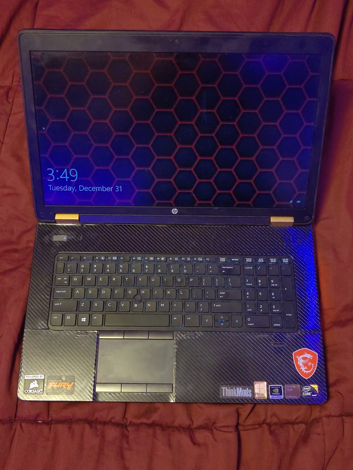 HP ZBook 17 G2 | i7 4810QM | Quadro P3000 | 32GB RAM | Multiple SSDs | Custom