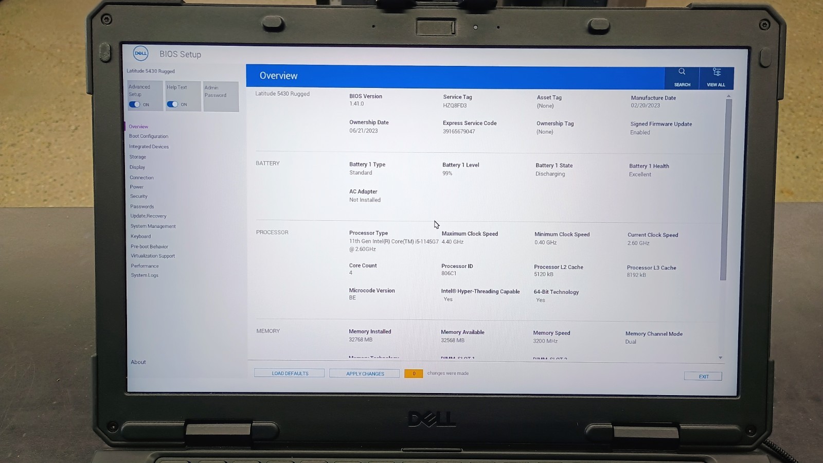 Dell Latitude 5430 Rugged i5 1145G7 – 32GB Ram – 512GB SSD – Windows 11 Pro