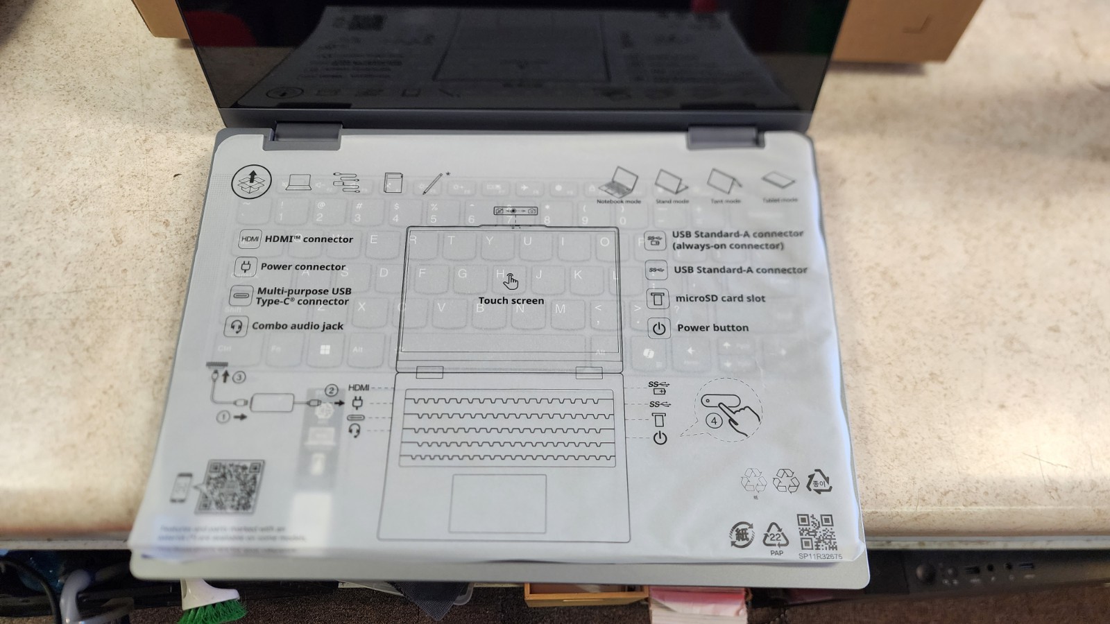 LENOVO IDADPAD 5 2 IN 1 INTEL CORE U5 225U, 8GB RAM, 512GB SSD, WIN 11 HOME