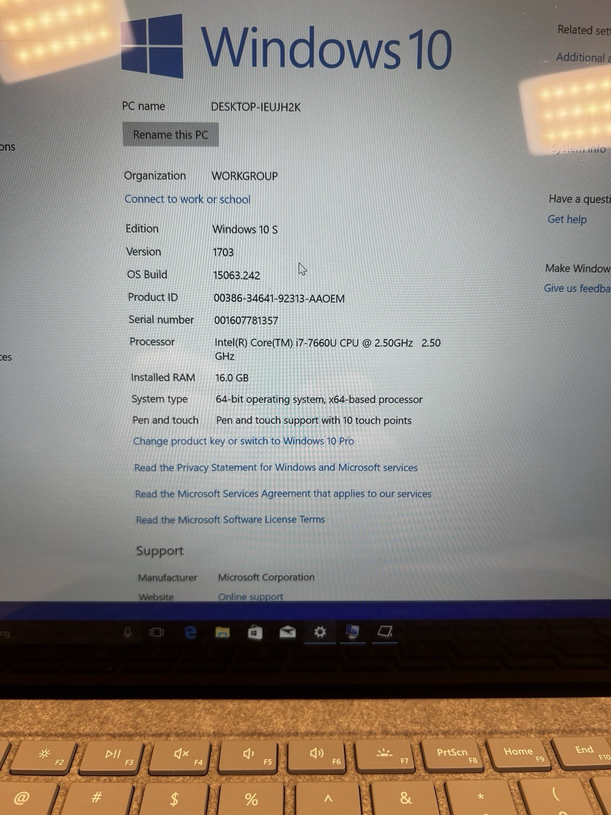 Microsoft Surface Laptop 13.5” (512 GB, Intel Core i7 7th Gen., 16 GB) -…