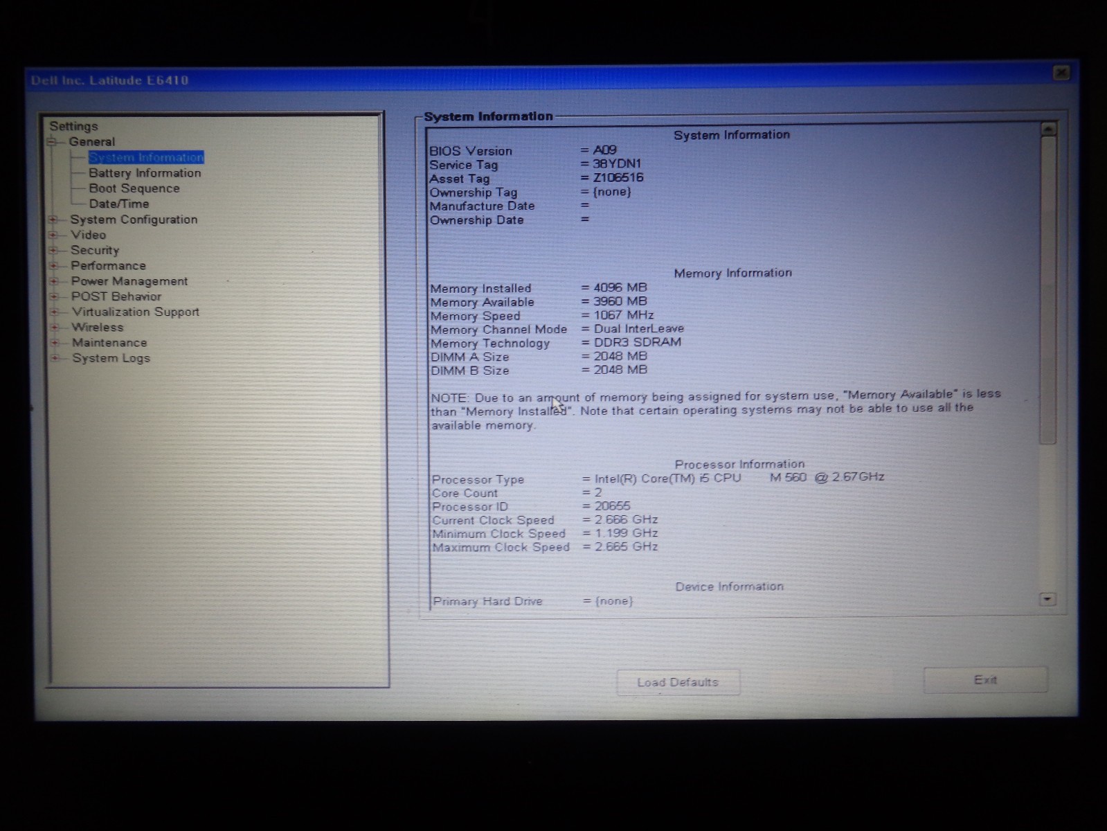 Dell Latitude E6410 Laptop Computer 4GB RAM Intel Core i5 M560 CPU 2.67 NO HDD