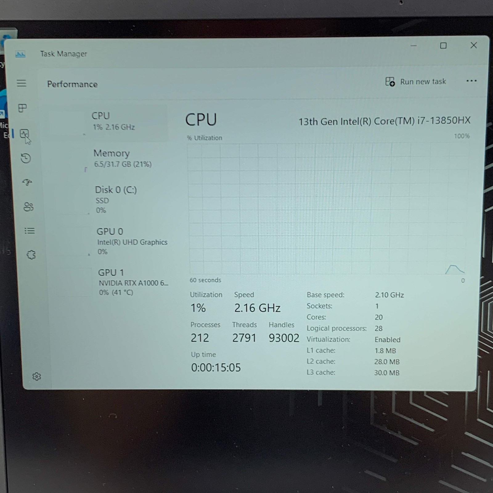 Dell Precision 7680 16″ i7-13850HX 2.1GHz 32GB RAM 512GB SSD RTX A1000