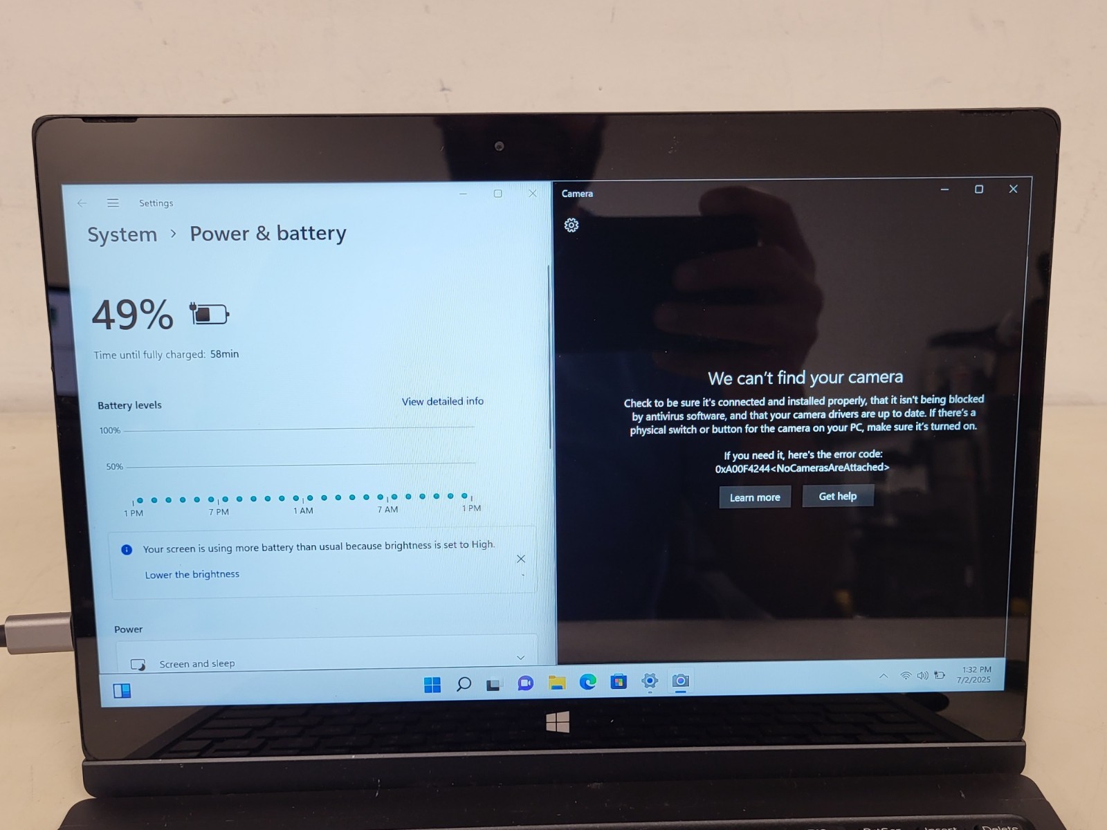 Dell latitude 7275 tablet 12.5″ M7-6Y75 1.2ghz 8gb ram 256gb ssd*READ 87WQJ72