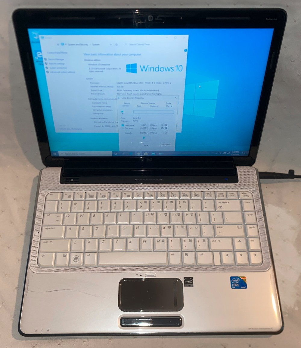 HP Pavilion Notebook DV4-1435dx, Core 2 Duo T6500, 4GB RAM, 120GB SSD