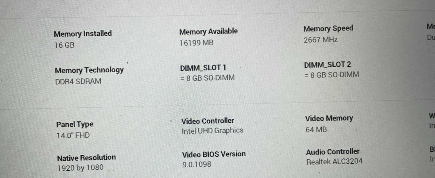 Dell Latitude 3410/ i5-10210U / 16GB / 256GB NVMe Laptop Windows 11 Pro