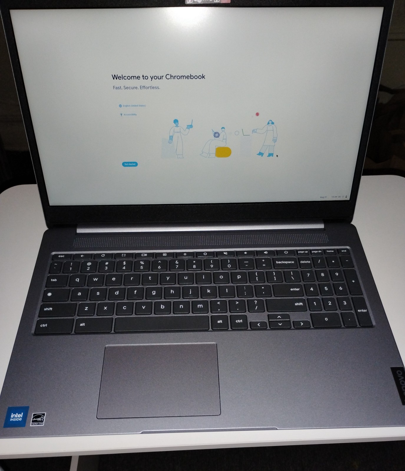 Lenovo 3i Chromebook 15 in. Notebook with Intel Celeron N4500, 1.10 GHz, 2-Core