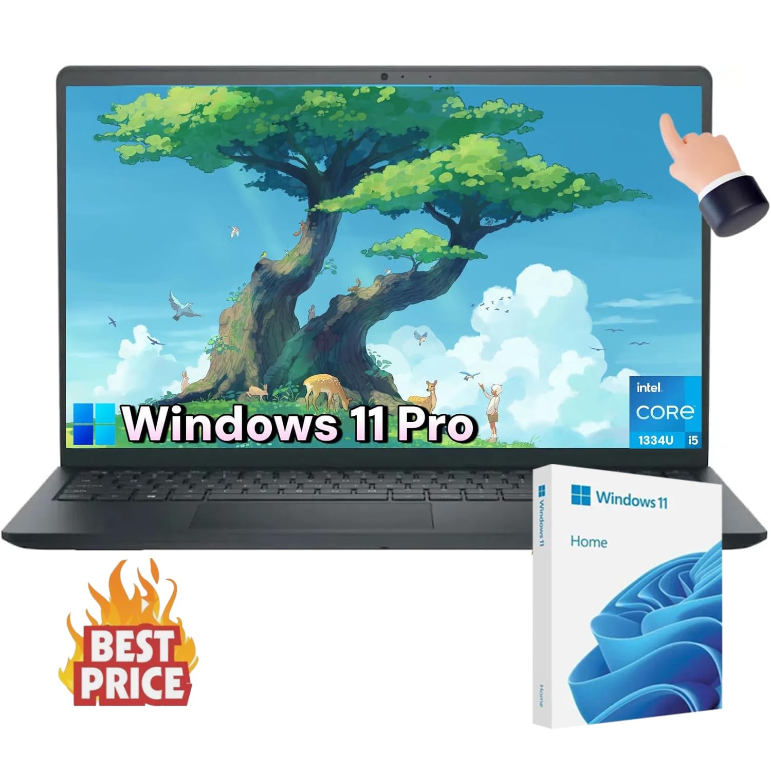 Dell Inspiron Laptop 15.6″ FHD Touch 10cores Intel Core i5 UpTo 64GB RAM 2TB SSD