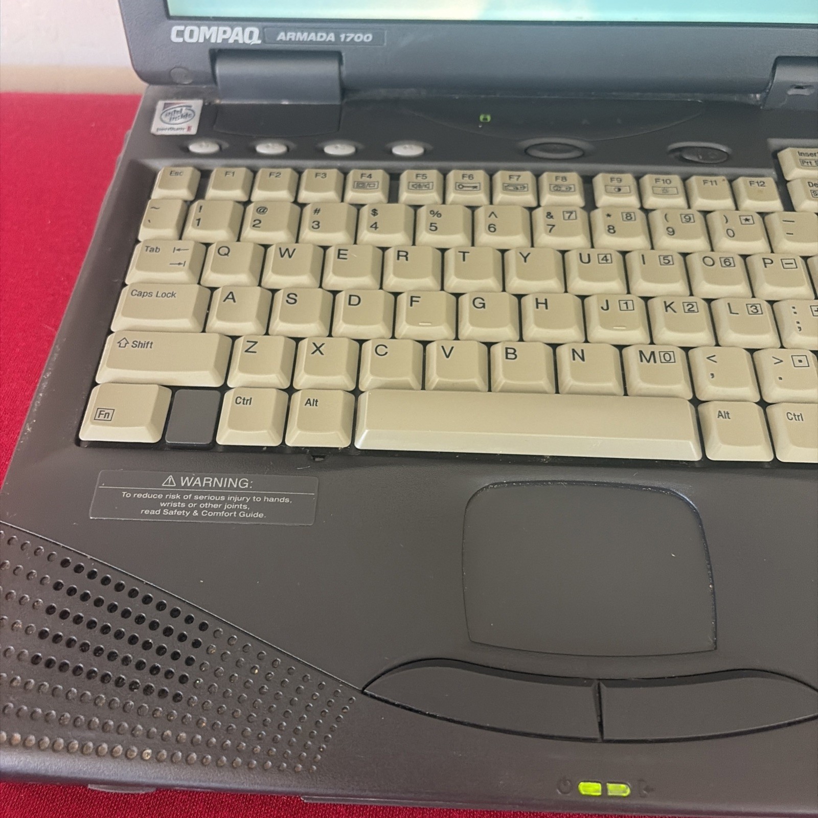 Compaq Armada 1700 Laptop Vintage Boots Power Cable HDD Floppy Caddy Battery
