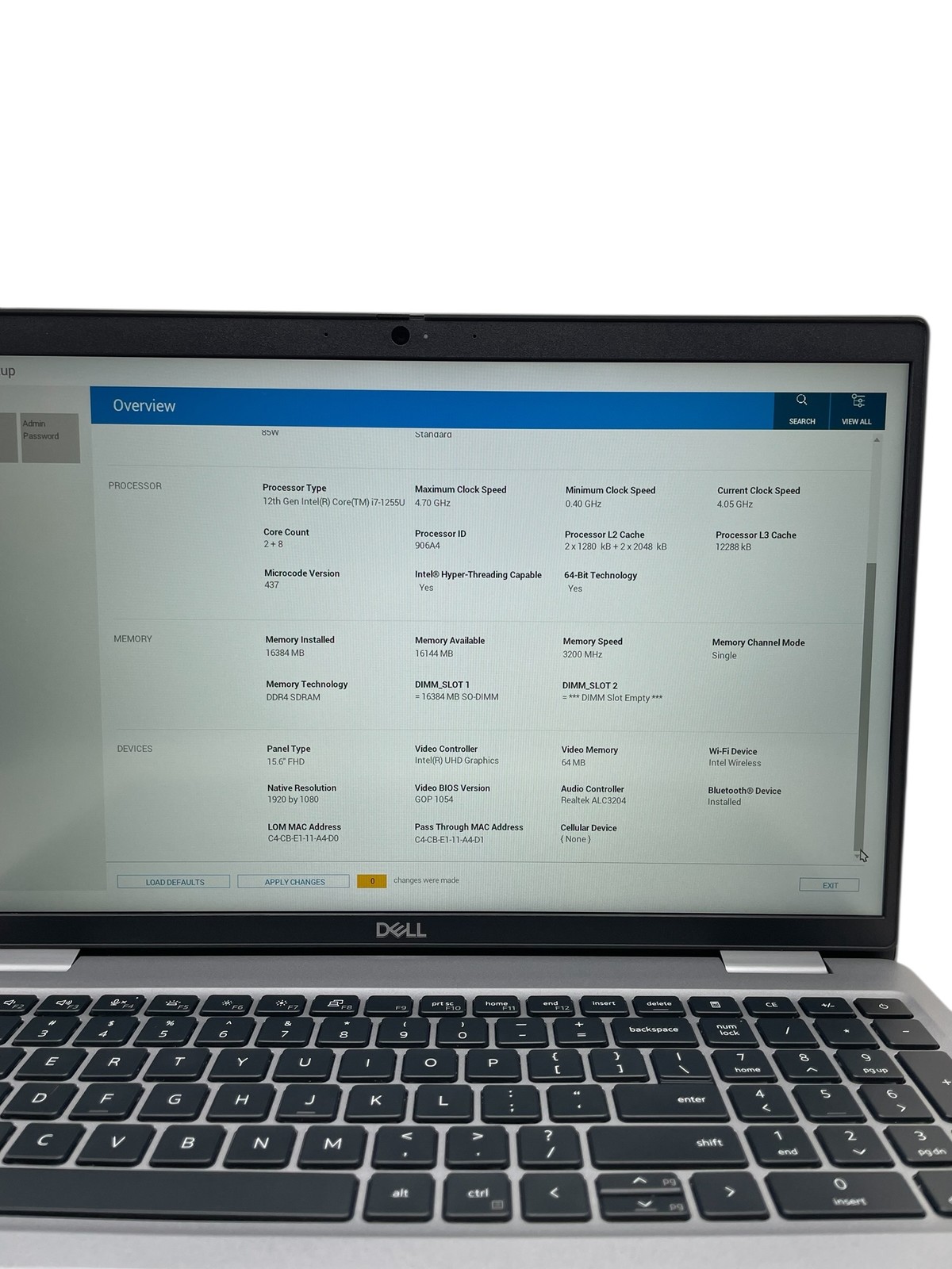 Dell Latitude 5530 15″ i7-1255u 16GB 512GB SSD – Grade D