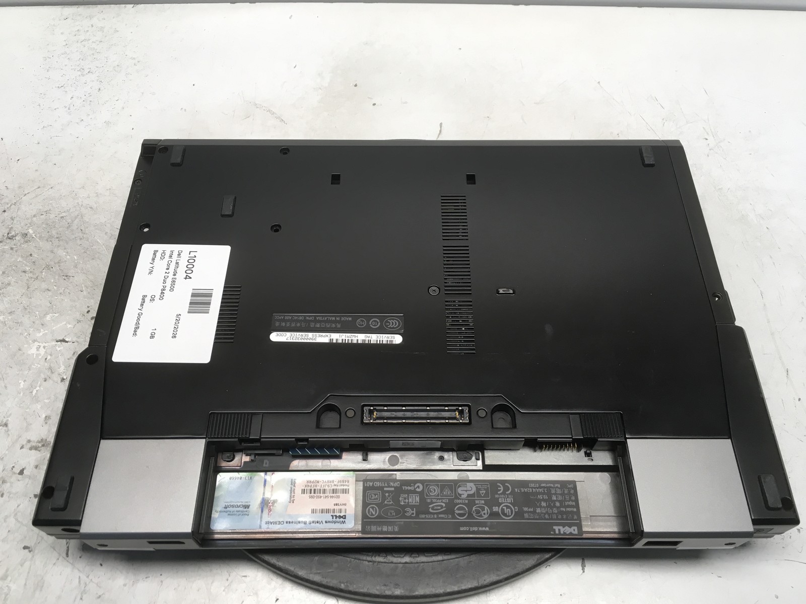 Dell Latitude E6500 Intel Core 2 Duo P8400 2.26GHz 1 GB NO HDD No Batt