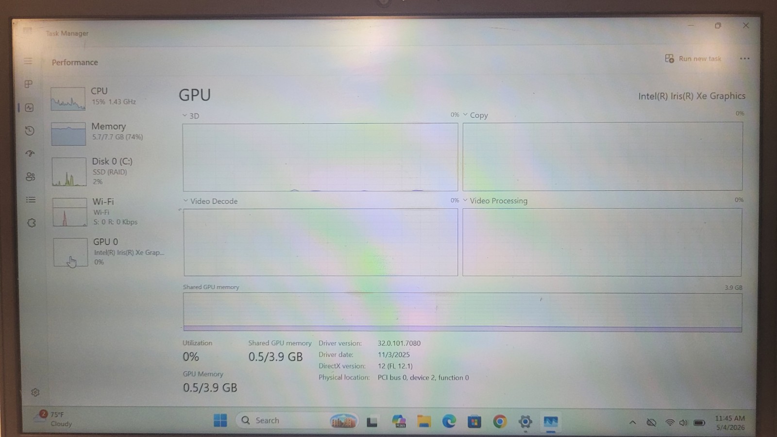 Dell Vostro 14 3400 Laptop i5-1135G7 2.4Ghz 8gb Memory 256GB Excellent Condition