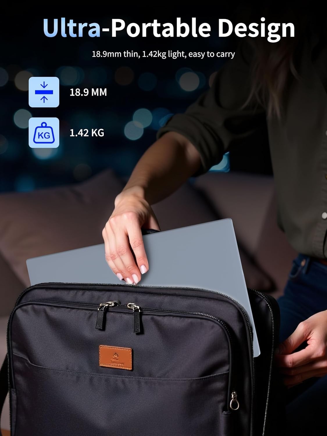 14″ FHD IPS Laptop Computer – Ryzen 5 3500U Quad-Core, 16GB RAM+460GB SSD, Windo