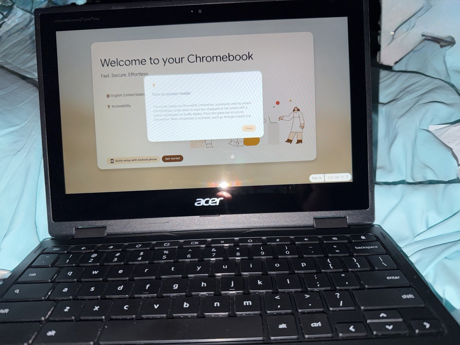 Acer Chromebook 511 R752T-C3M5 11.6″ Touch Intel 1.1Ghz 4GB Ram 32GB SSD Grade B