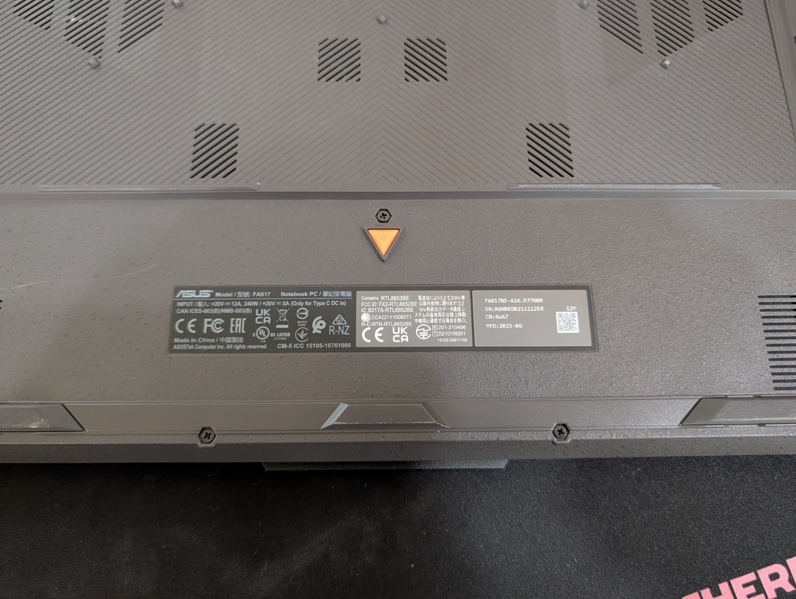 Asus TUF A16 FA617NS 15.6″ AMD Ryzen 7 7735HS Radeon RX 7600S Gaming Laptop