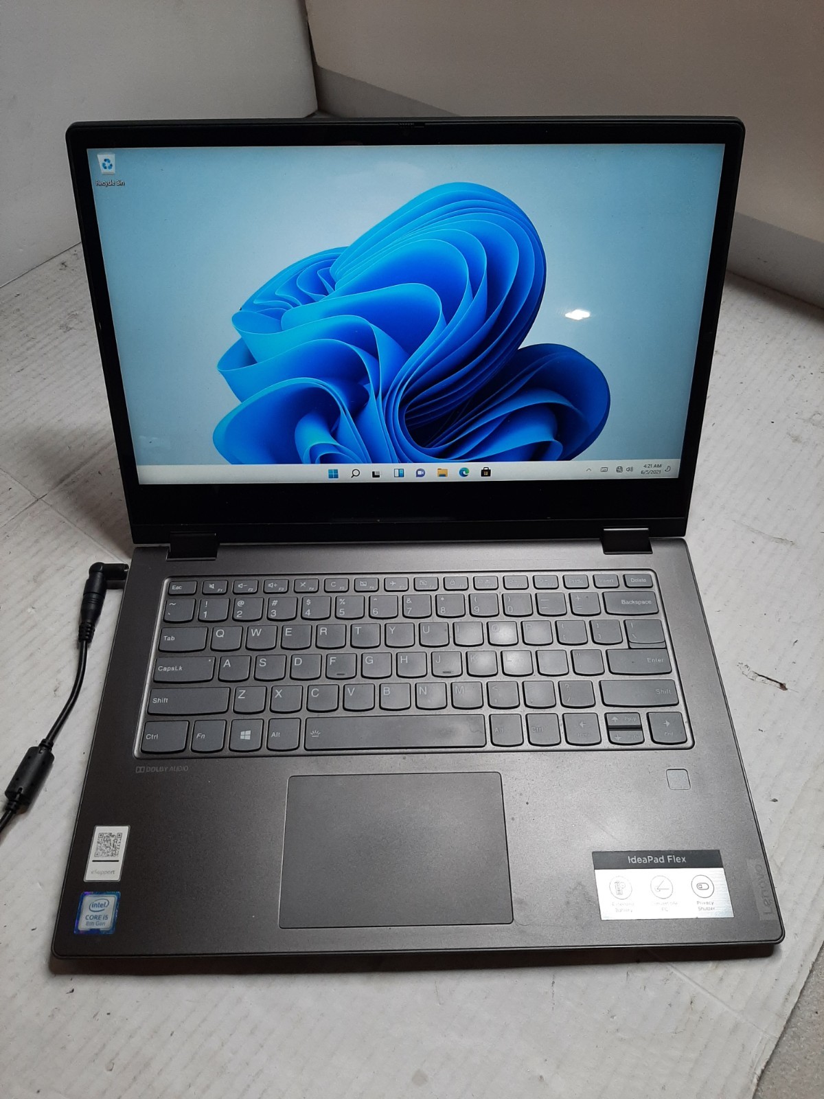 Lenovo IdeaPad Flex 14IWL i5-8265U 8GB RAM 256GB SSD Win11 *NO BATTERY* #97