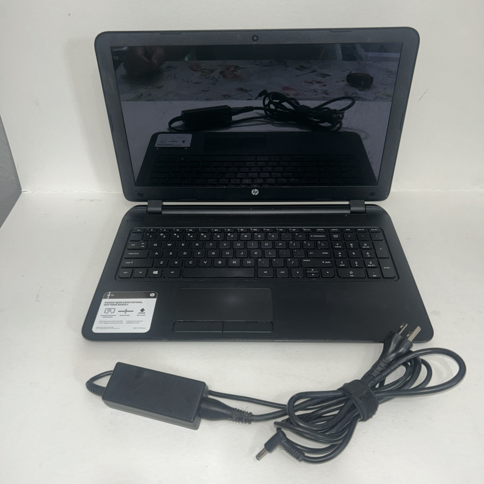 HP Notebook 15.6″ RTL8188EE Laptop 6GB Ram – Black NEEDS BATTERY USER LOCKED
