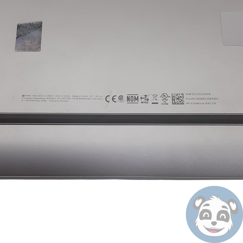 HP EliteBook 840 G9 Laptop 14″ i7-1270P 16GB RAM 256GB SSD Win 11 No AC – “B”