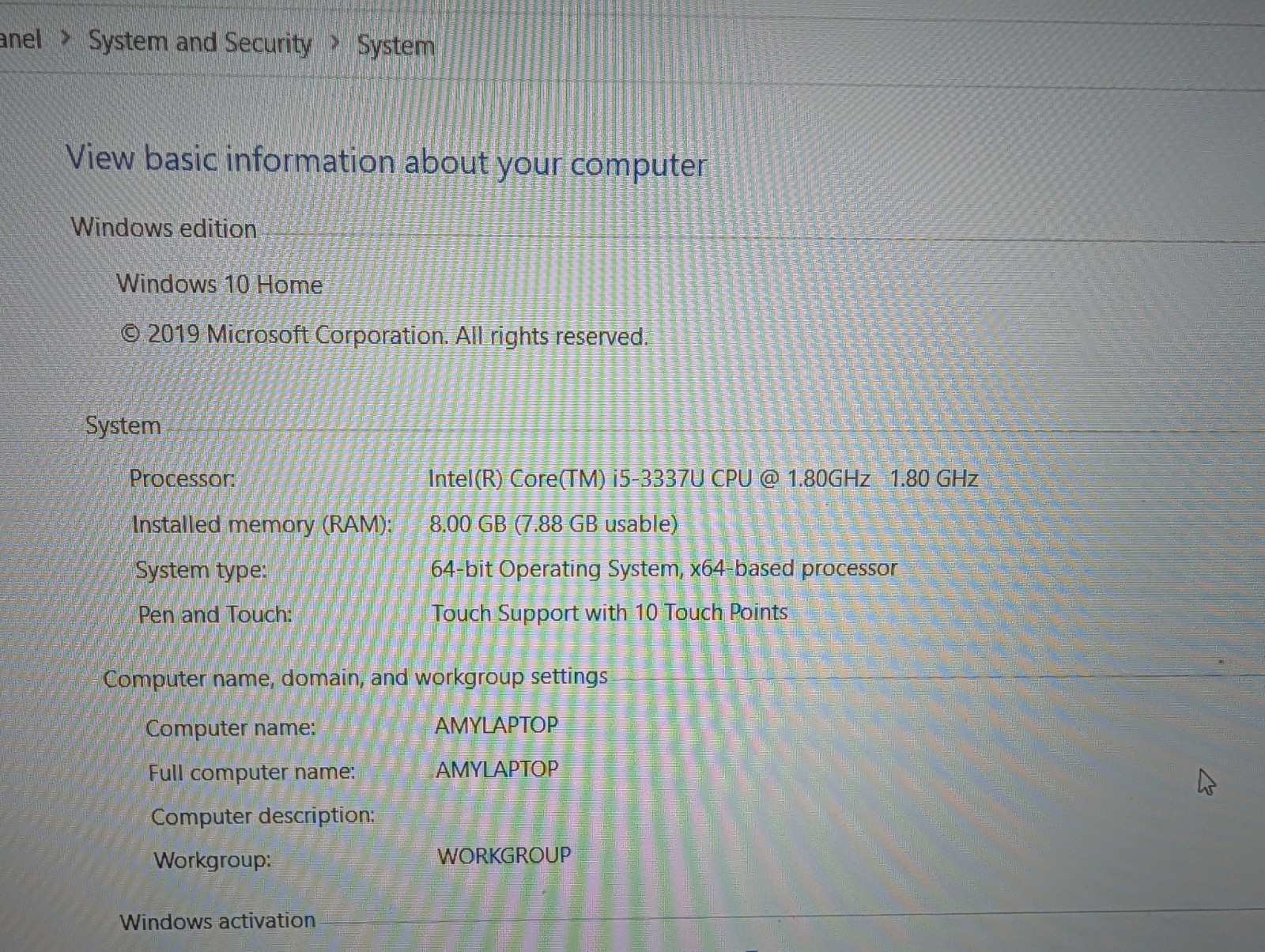 Lenovo Ideapad Yoga 13″ Touch Laptop Core i5 8GB RAM 256 + 128GB SSD Win 10 Home