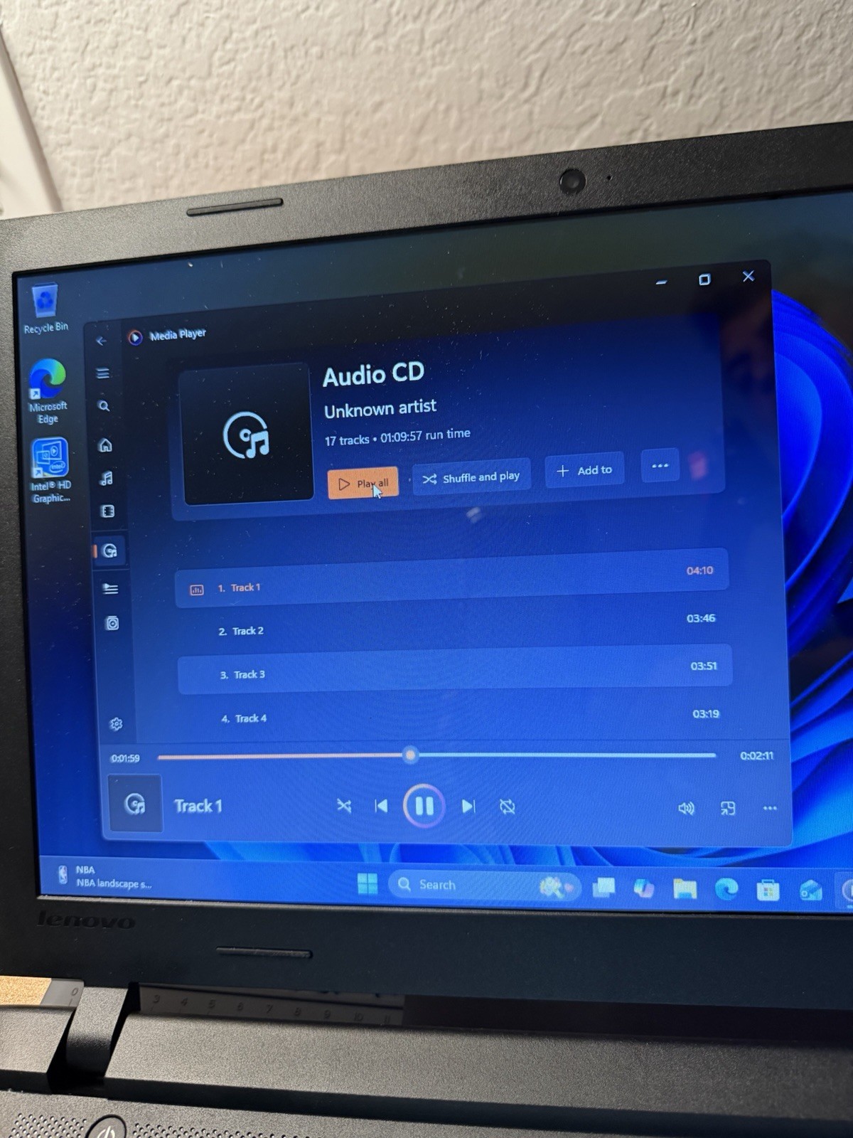 Lenovo IdeaPad 100-15IBY 15.6″ Black Intel Pentium WIN11 256GB SSD, 8GB RAM, DVD