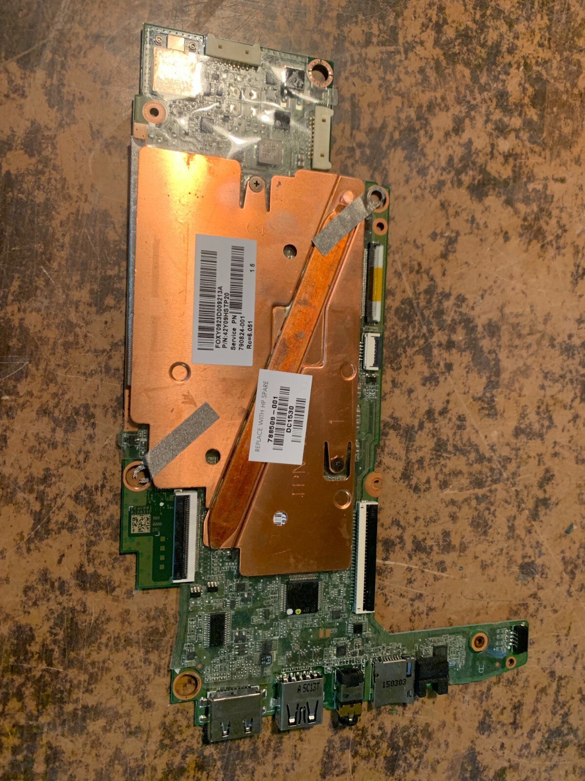 HP 14″ 14-X010WM Chromebook NVIDIA Tegra K1 , 2GB 16GB eMMC 788509-001 Board