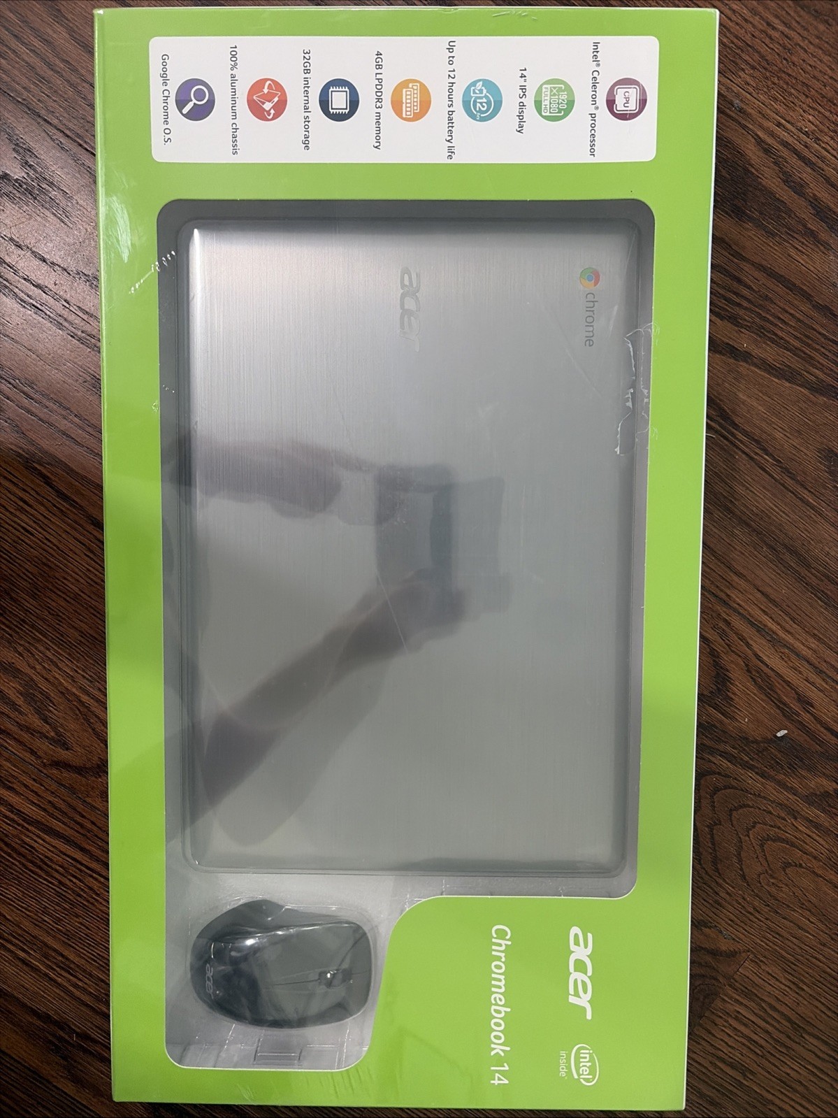 Acer Chromebook 14 14″ (32GB, Intel Celeron N, 1.60GHz, 4GB) Notebook – Silver