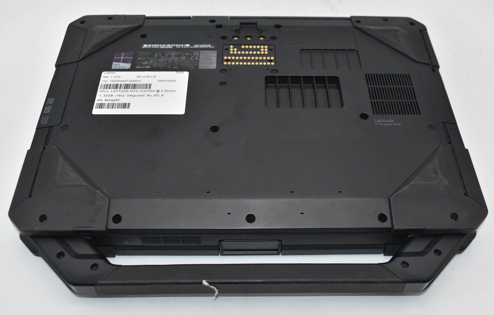 14″ Dell LATITUDE RUGGED 5414 Laptop i3-6100U 2.30GHz 12GB RAM 256GB SSD Win 10