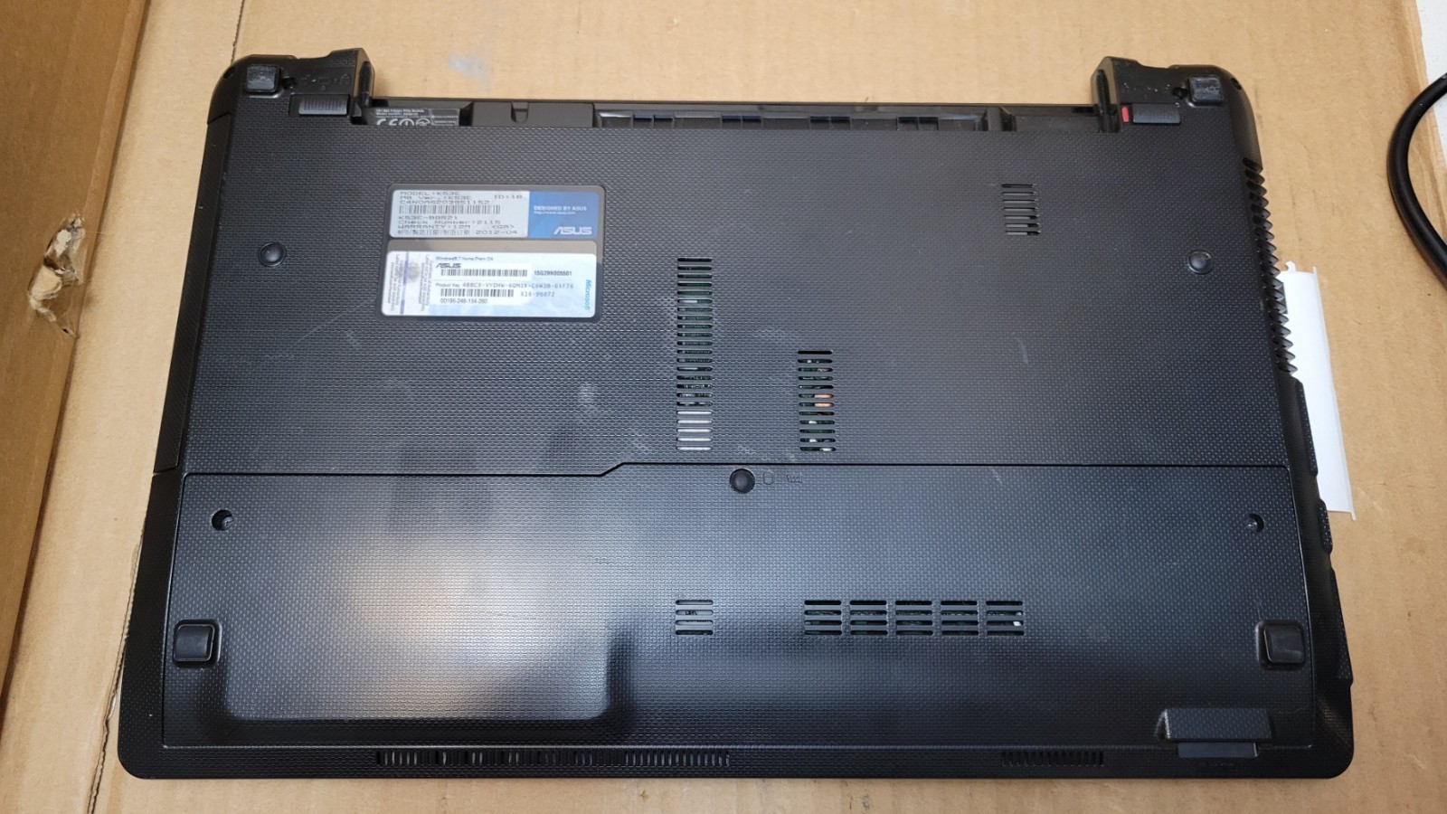 Asus K53E Laptop | Intel Core i5-2450M 2.5GHz | 4GB Ram | 500GB HDD | Win 10