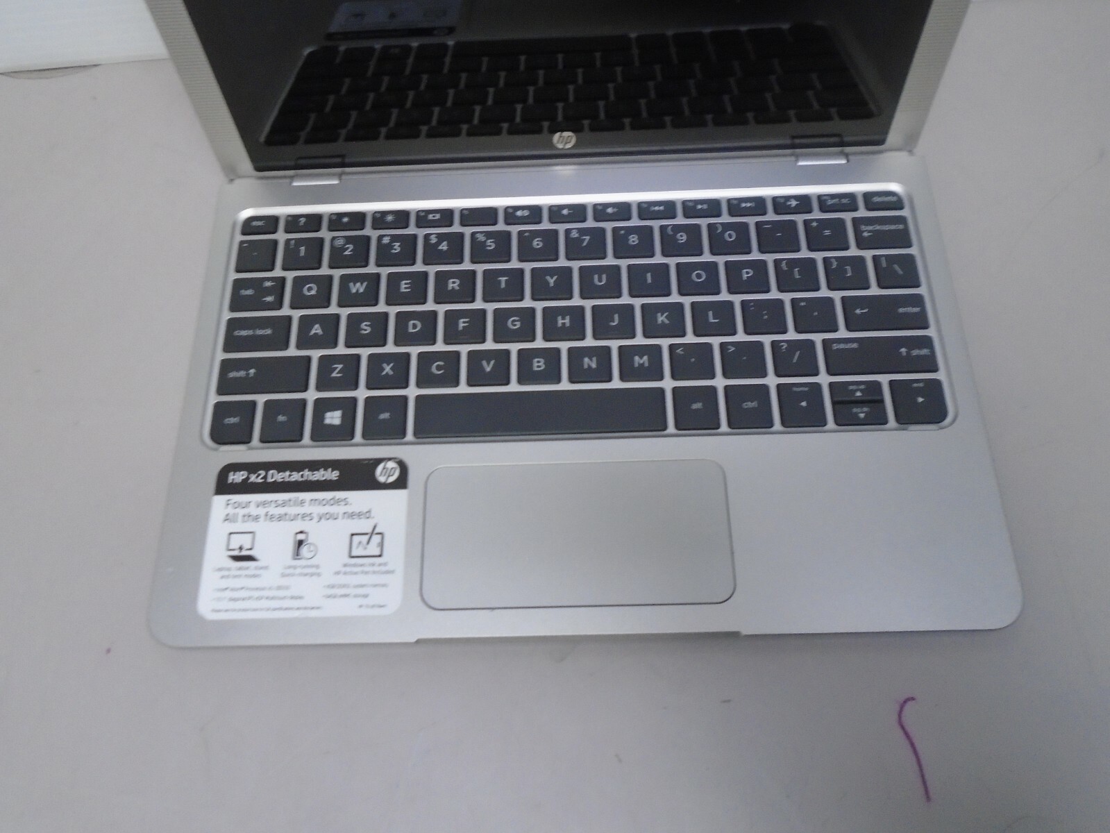 HP x2 10 10.1″ Intel Atom X5-Z8350 1.44GHz 4GB/64GB eMMC Linux Laptop ‘NO AC’*