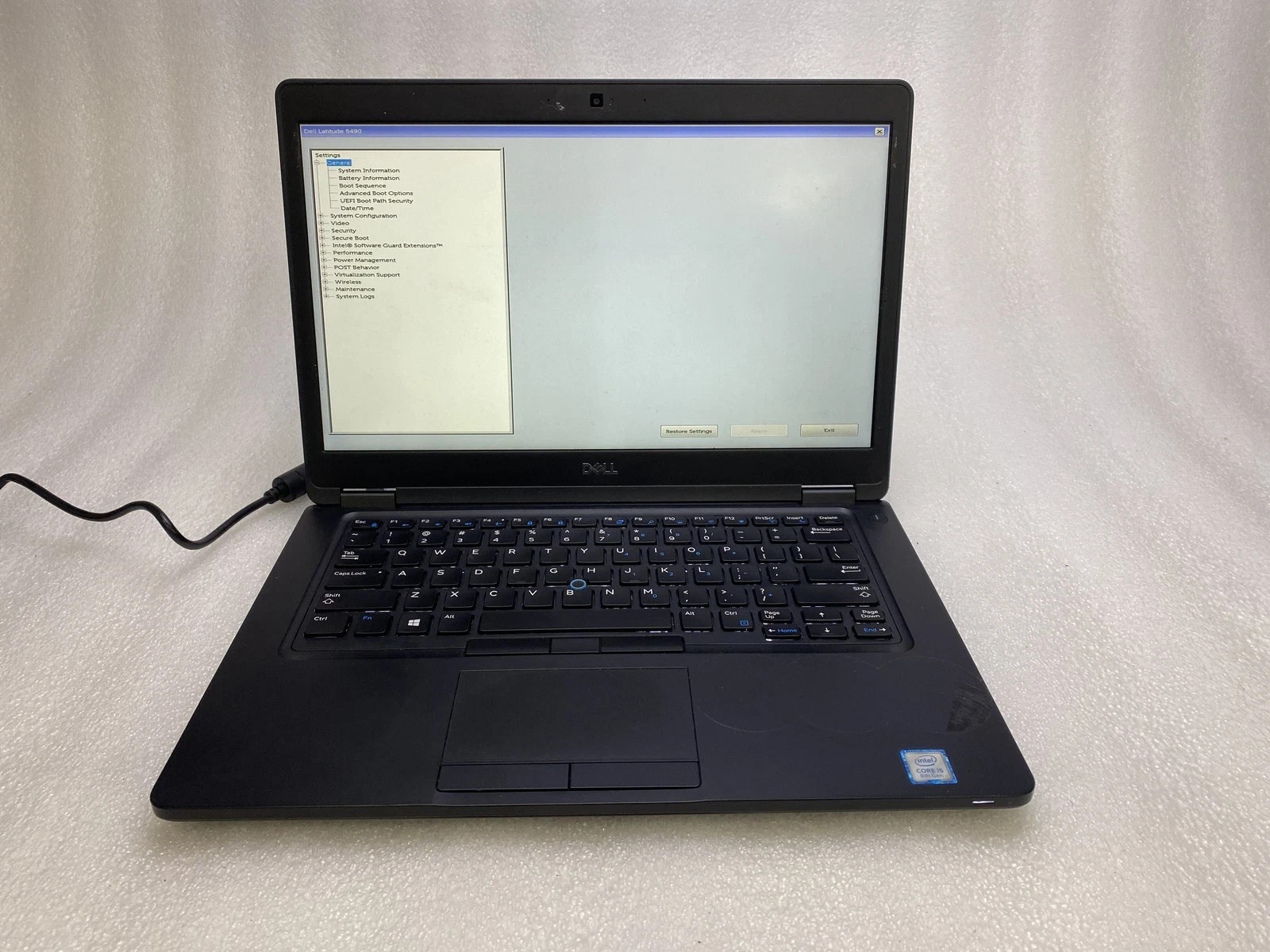 Dell Latitude 5490 14″ Core i5-8350U 1.7GHz 8GB RAM 256GB SSD windos 11 pro Fair