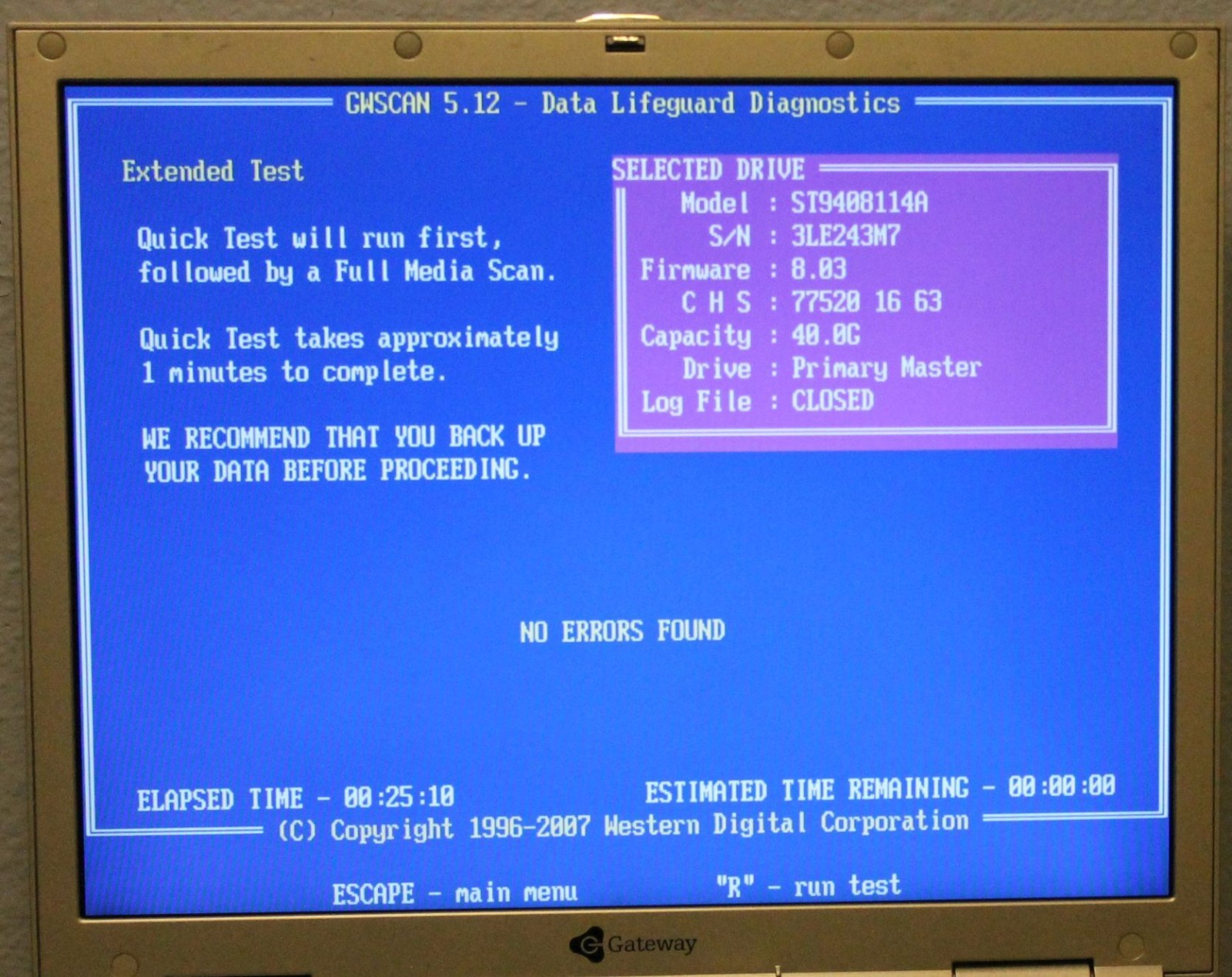 Gateway Windows 2000 Laptop,40GB HD, 512MB RAM,CDRW/DVD,Charge,Restore CDs,Book