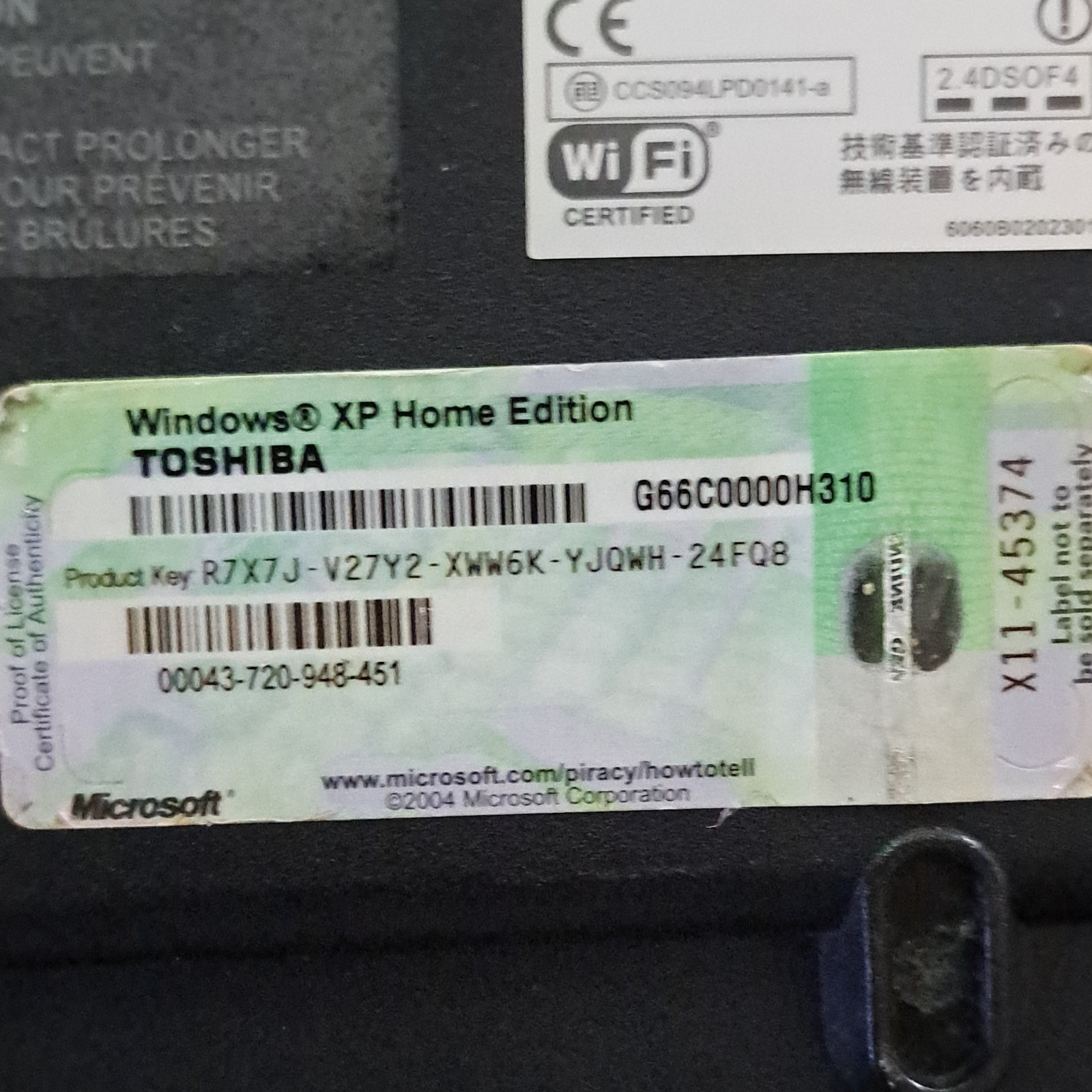 4 laptops Gateway PSWS6 Solo 1450 Intel Core i5 Windows 7 XP for parts only