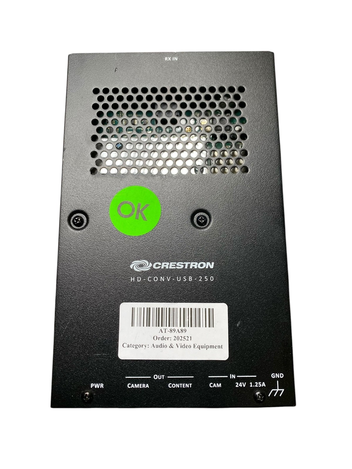 Crestron HD-CONV-USB-250 HDMI to USB Converter Model 201922005 Grade C