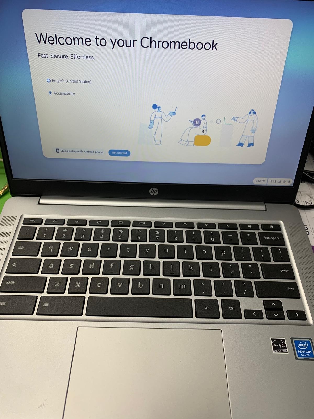 ✨ HP Chromebook 14A-NA0131WM Intel Pentium Silver Working Tested WITH CHARGER✨