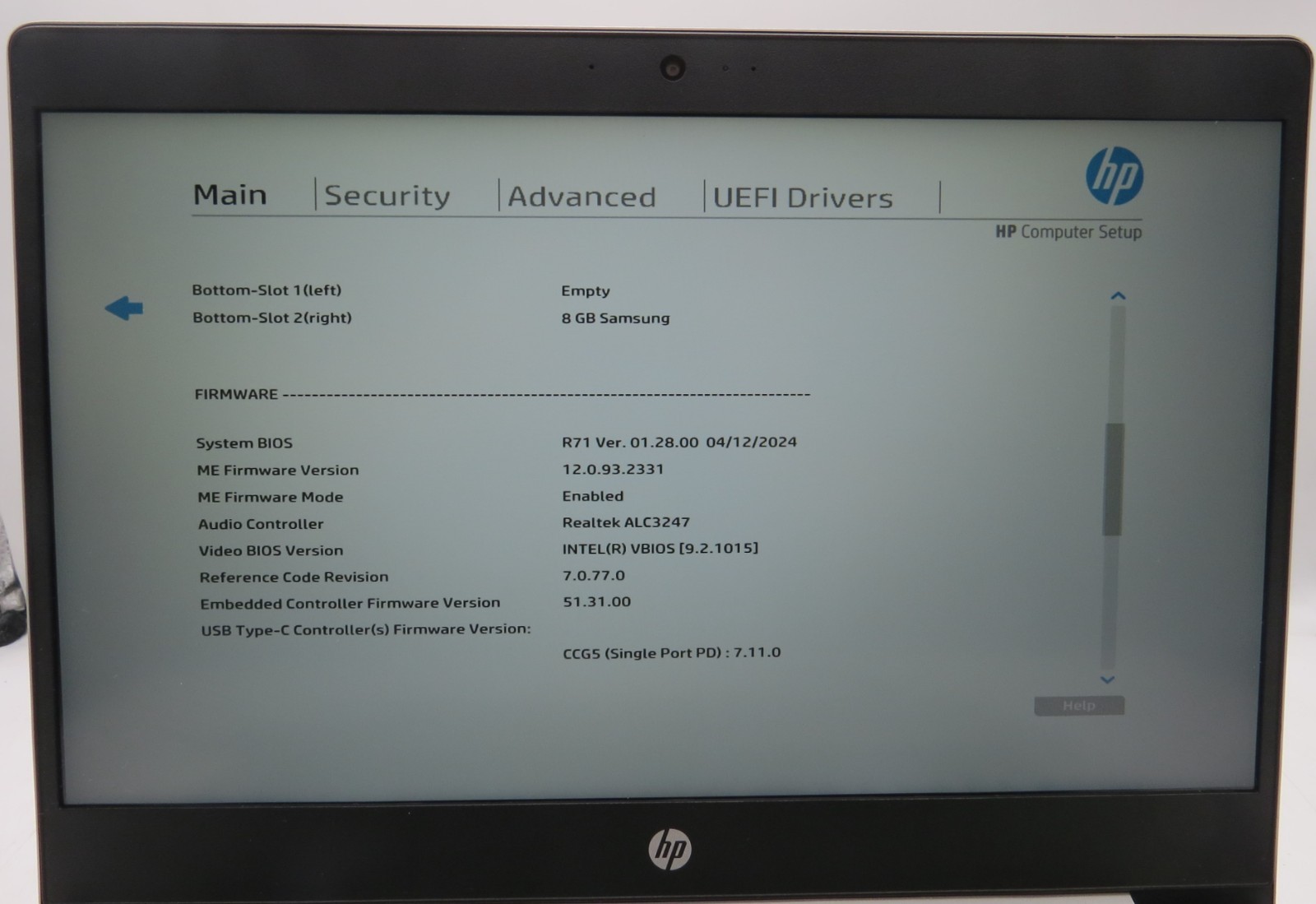 HP ProBook 440 G6 | i5-8265U @ 1.60GHz | 8GB RAM | No SSD/OS/AC